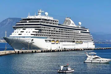 The 10-deck ship accommodates 732 guests and 567 crew.