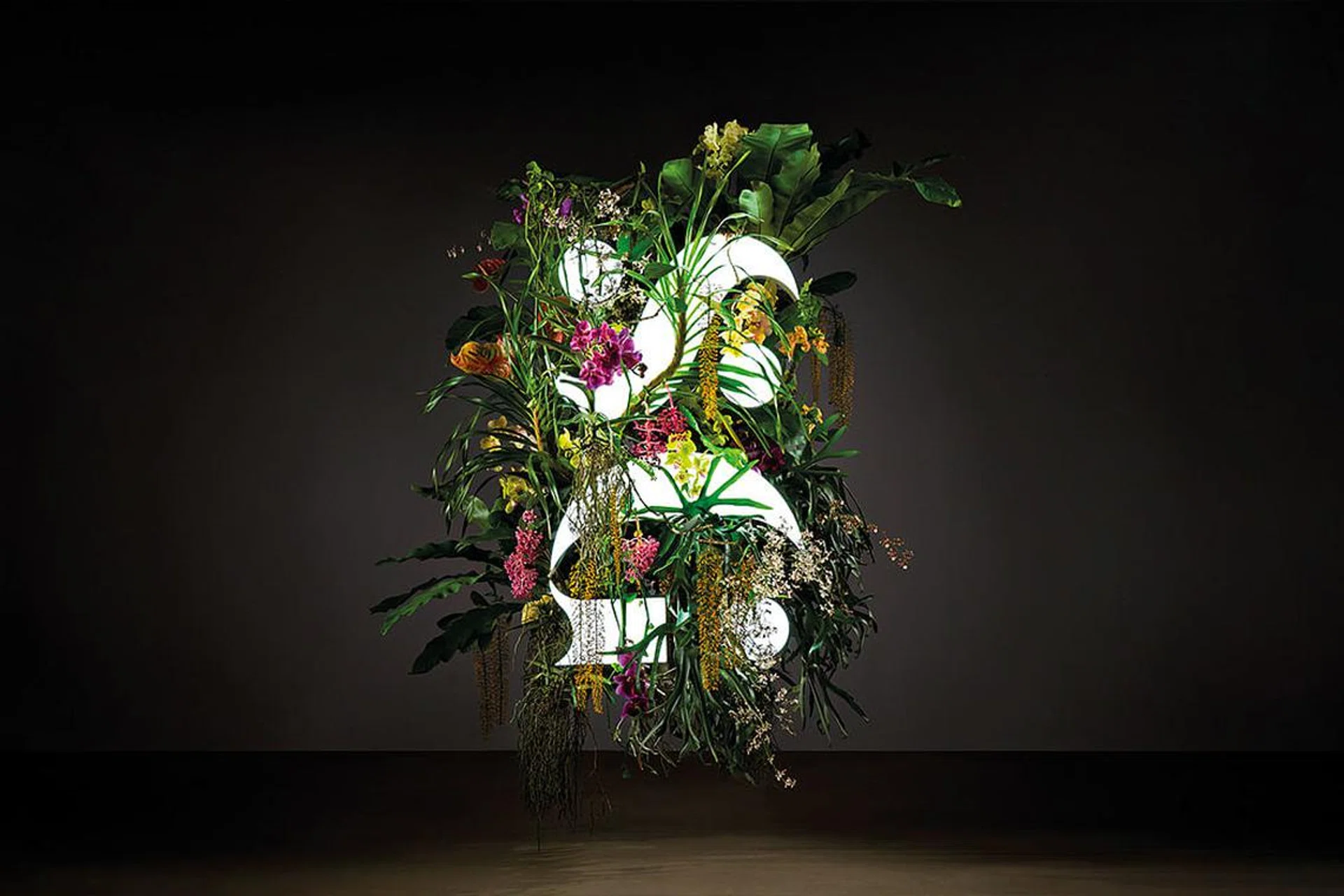 Botanical Installation celebrating the launch of ART SG, Southeast Asia_s largest ever art fair. Conceptualised by London-based design studio The Plant, with tropical foliage native to Singapore composed by Thi
