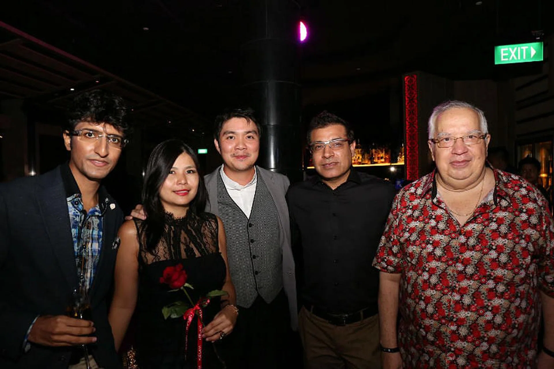 Karan Tilani, Marilyn Lum, Shaun Tay, Hiro & Kishin Bhojwani
