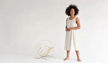 A cupro dress by Esse the Label.