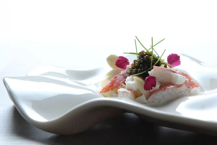 Bam! - king crab salad with oscietra caviar, nagaimo and fresh almonds