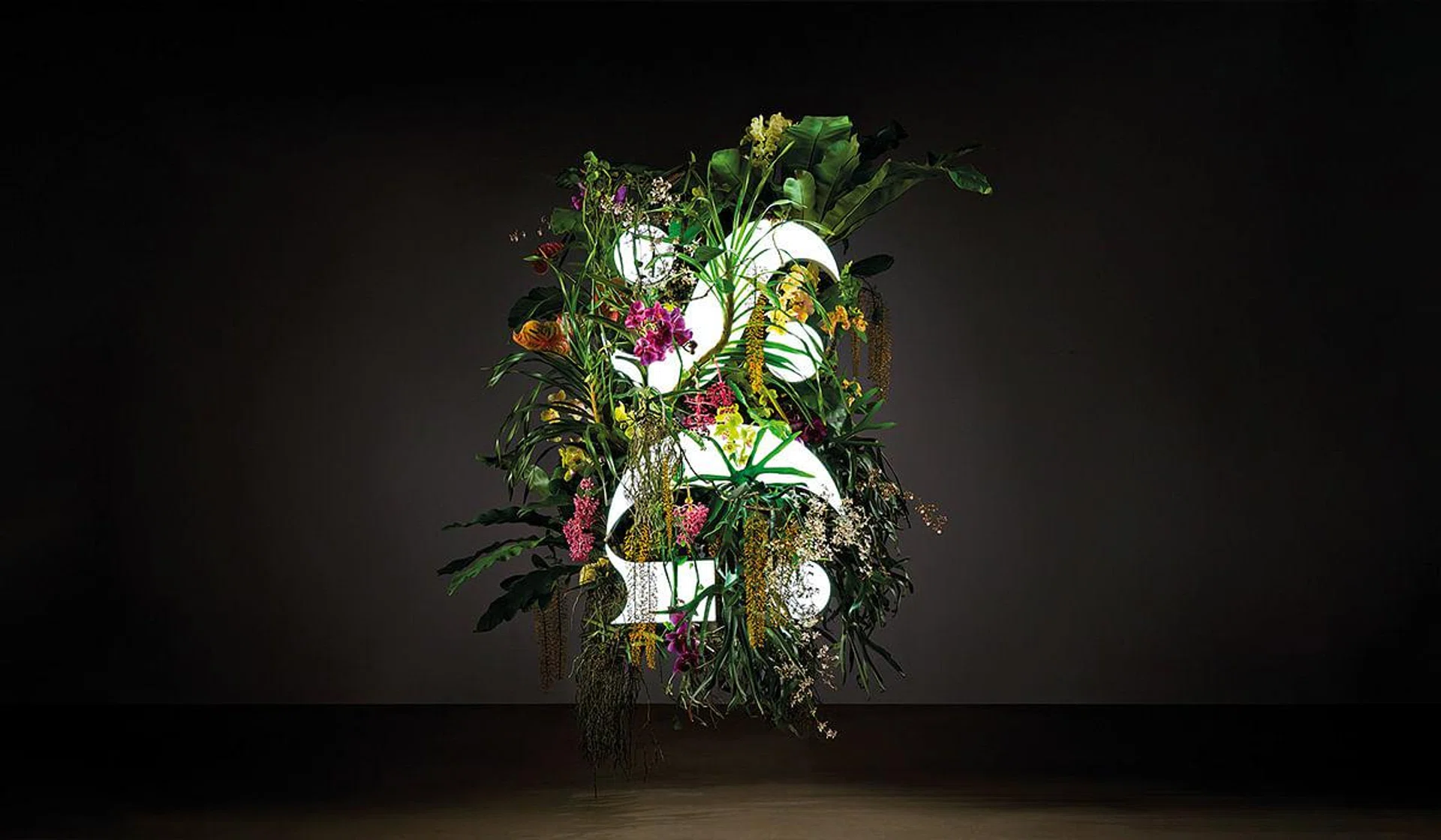 Botanical Installation celebrating the launch of ART SG, Southeast Asia_s largest ever art fair. Conceptualised by London-based design studio The Plant, with tropical foliage native to Singapore composed by Thi