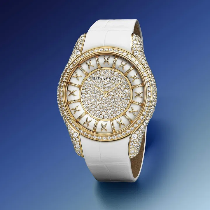 Tiffany & Co. watch in Pantone Color of the Year 2026