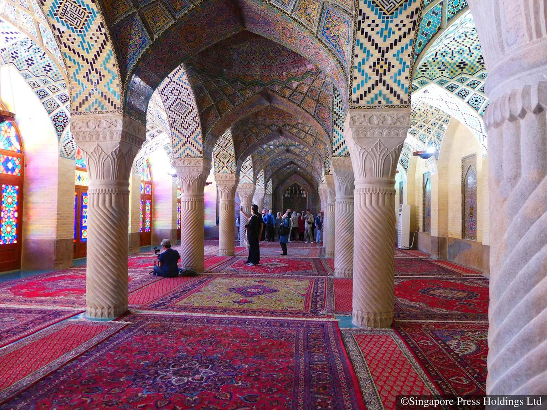 The Pink Mosque in Iran.