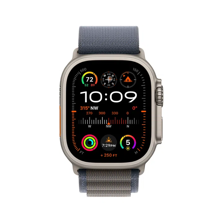 The new Modular Ultra watch face tracks and displays real-time data like altitude and weather on up to seven complications. (Photo: Apple)