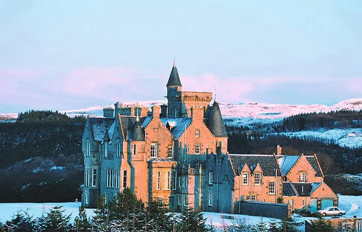 The magnifi centGlengorm Castleon the Isle of Mullis one of Scotland’sbest luxury B&Bs.