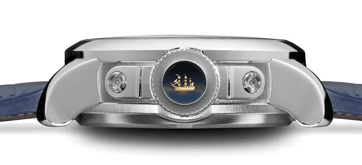 A microscope in the watch allows observers to enjoy the finer details of Willard Wigan’s work.