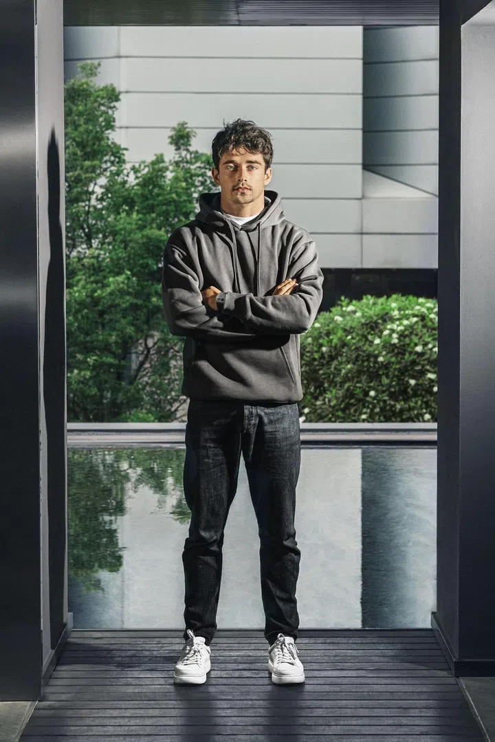 Scuderia Ferrari driver Charles Leclerc wears the RM UP-01 Ferrari watch.(Photo: Richard Mille)