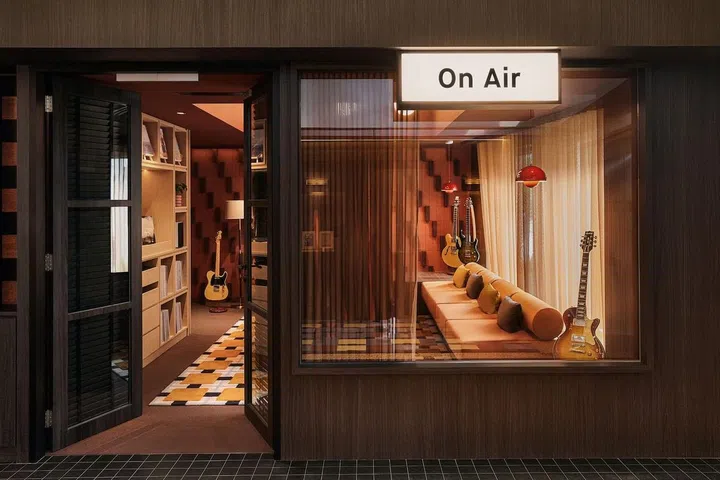 A small recording studio/DJ booth (not visible, on the left) also doubles up as an interview room. (Photo: Caldecott Music Group)