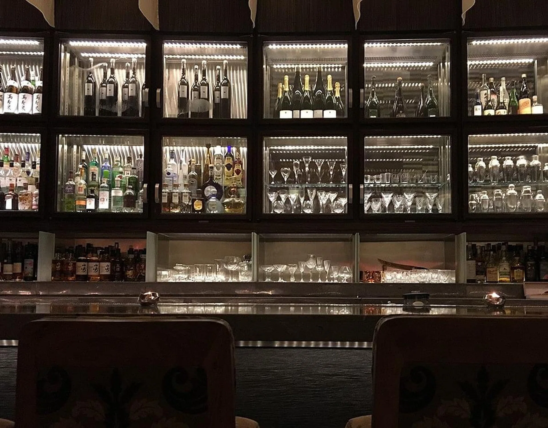 Waku Ghin boasts an extensive wine list, alongside a selection of premium sakes.