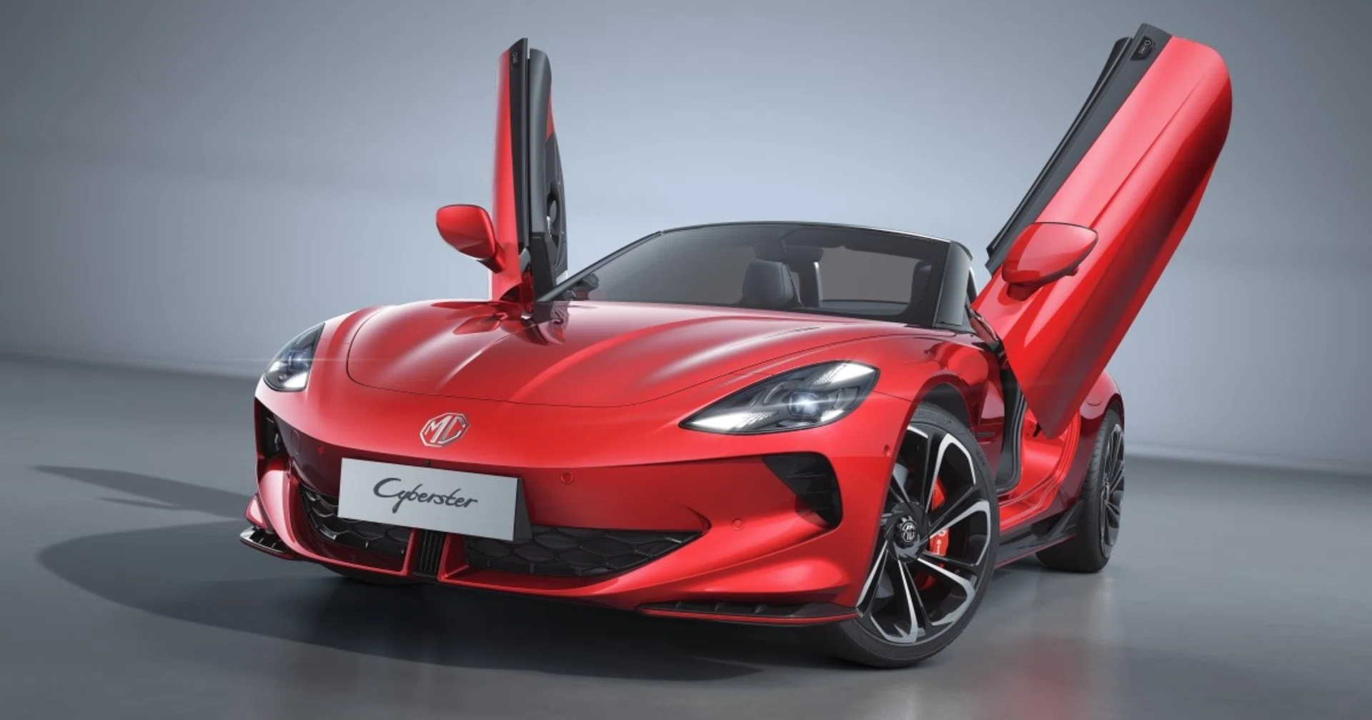 MG Cyberster with scissor doors