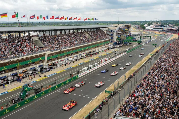 At the start of the 24 Hours of Le Mans this year. (Photo: Rolex)