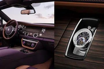 Les Cabinotiers Armillary Tourbillon is custom-made for the bespoke Rolls-Royce Amethyst Droptail.