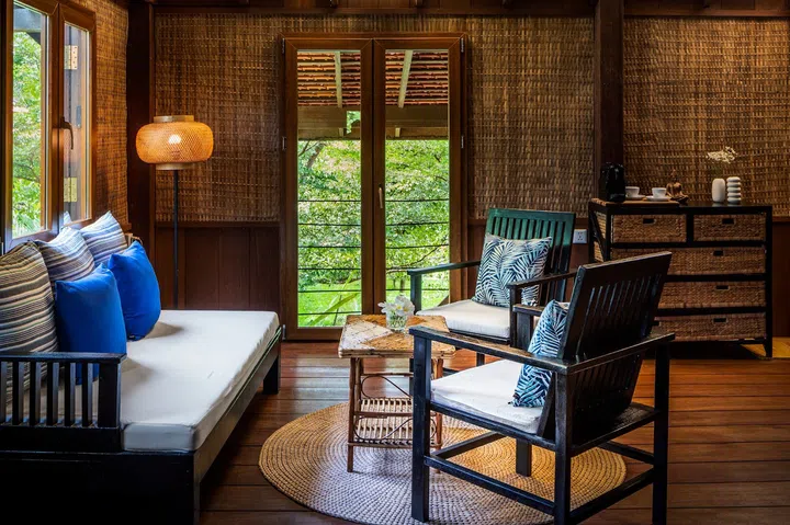The Khmer Deluxe Bungalow at the Farmhouse. (Photo: Smiling Gecko Cambodia)