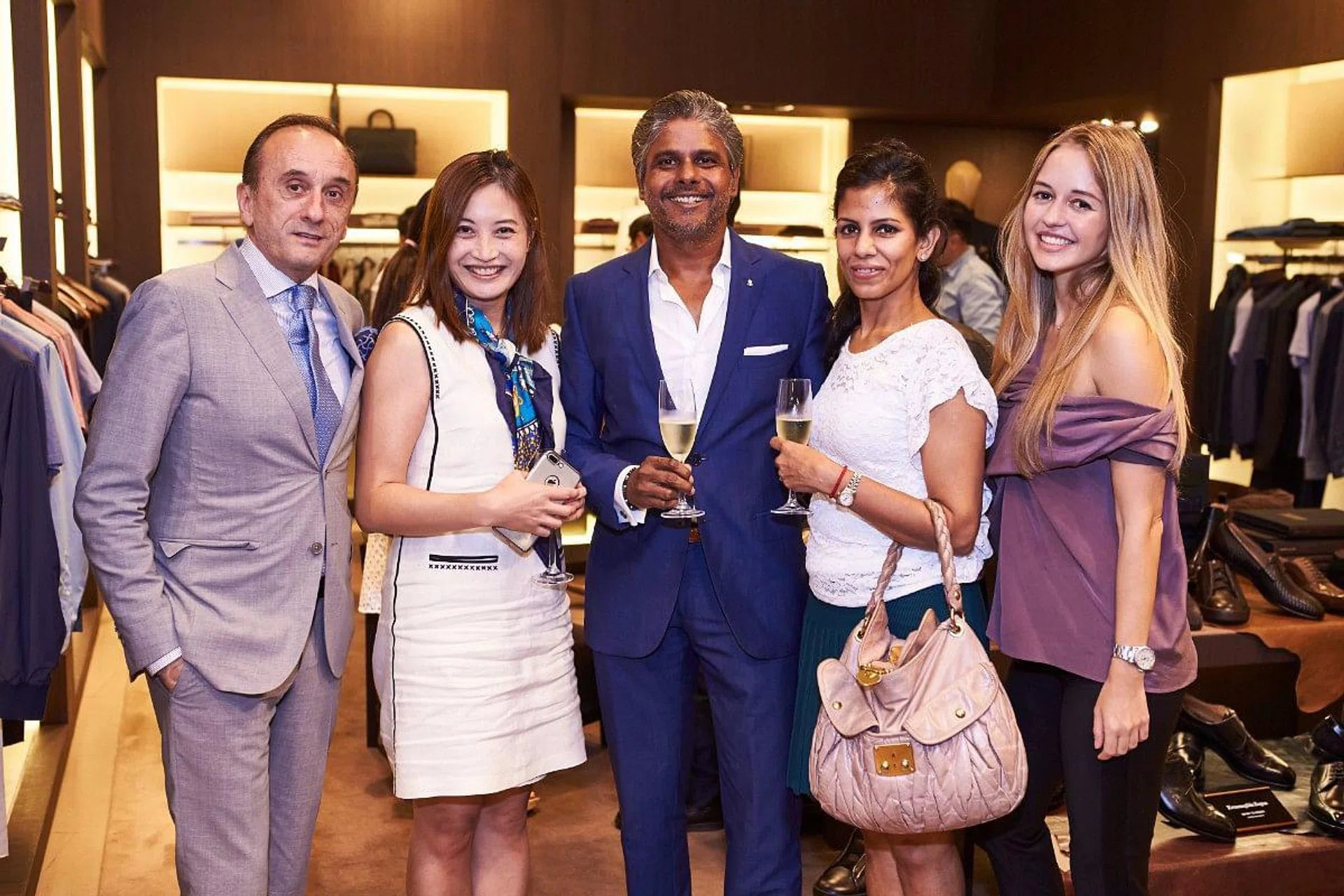 Mario Felisari, Jennifer Chen (Editor, The Peak), Chandran VR, Meera Chandran & Giulia Bedendo