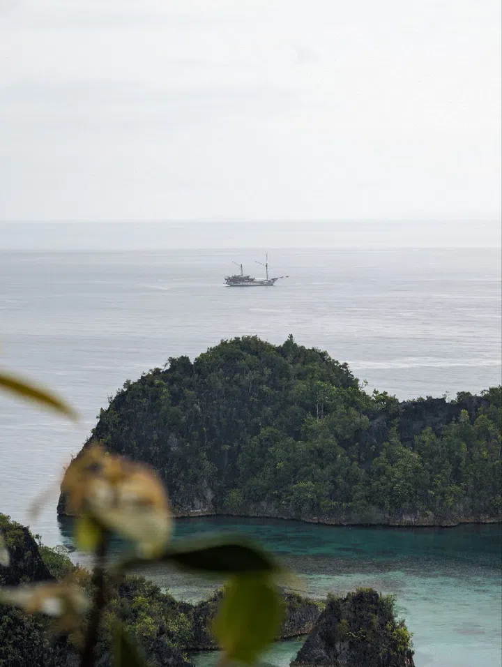 Looking out from Piaynemo’s peak. (Photo: Zawani Abdul Ghani)