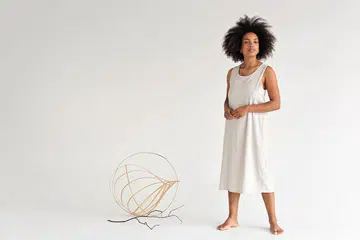 A cupro dress by Esse the Label.