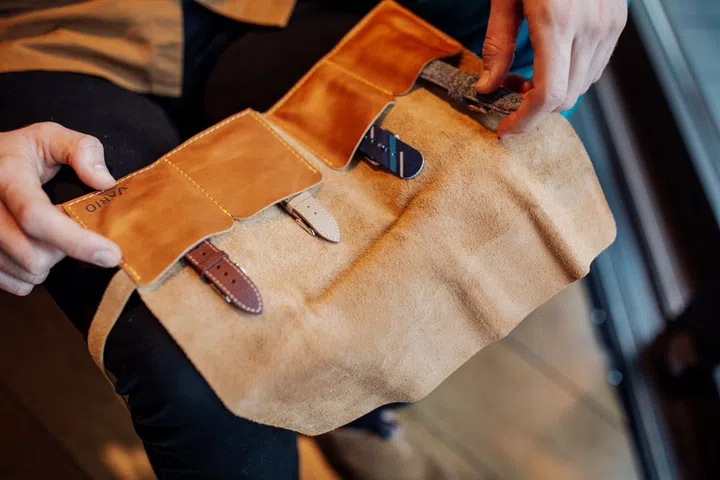 Vario’s watch strap collection is designed in-house. (Photo: Vario)