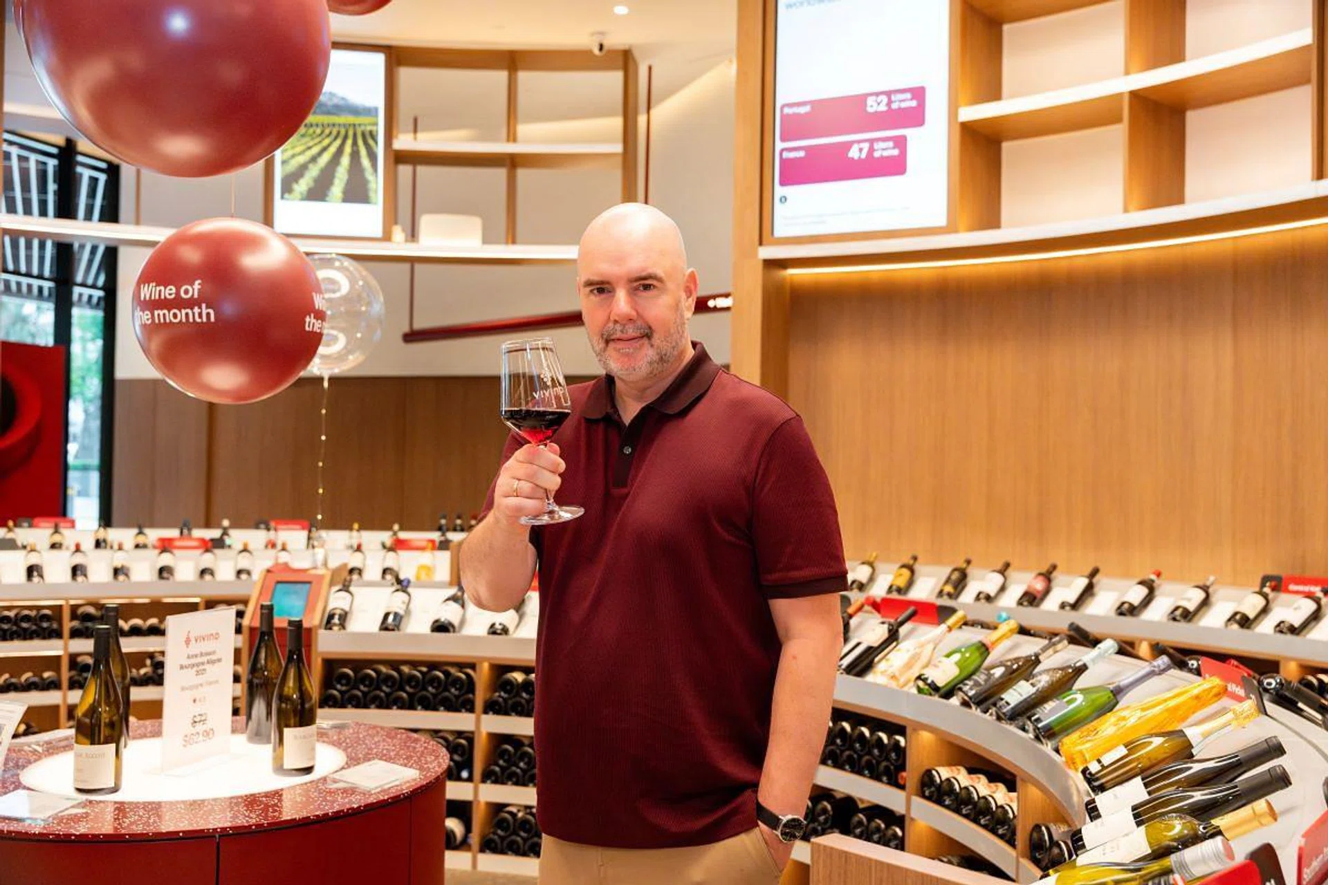 Founder Heini Zachariassen at the world’s first Vivino flagship store in Singapore. (Photo: Vivino)