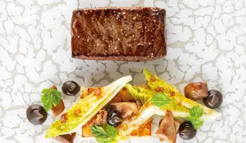Julien Royer's dishes for Air France
