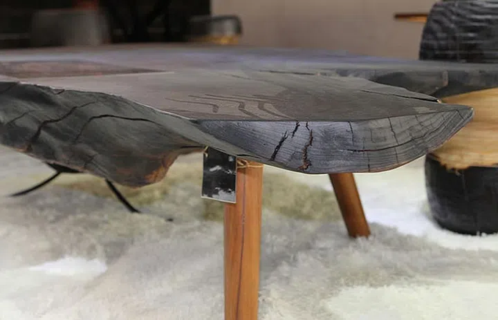 The ancient Japanese practice of preserving wood by burning it black.