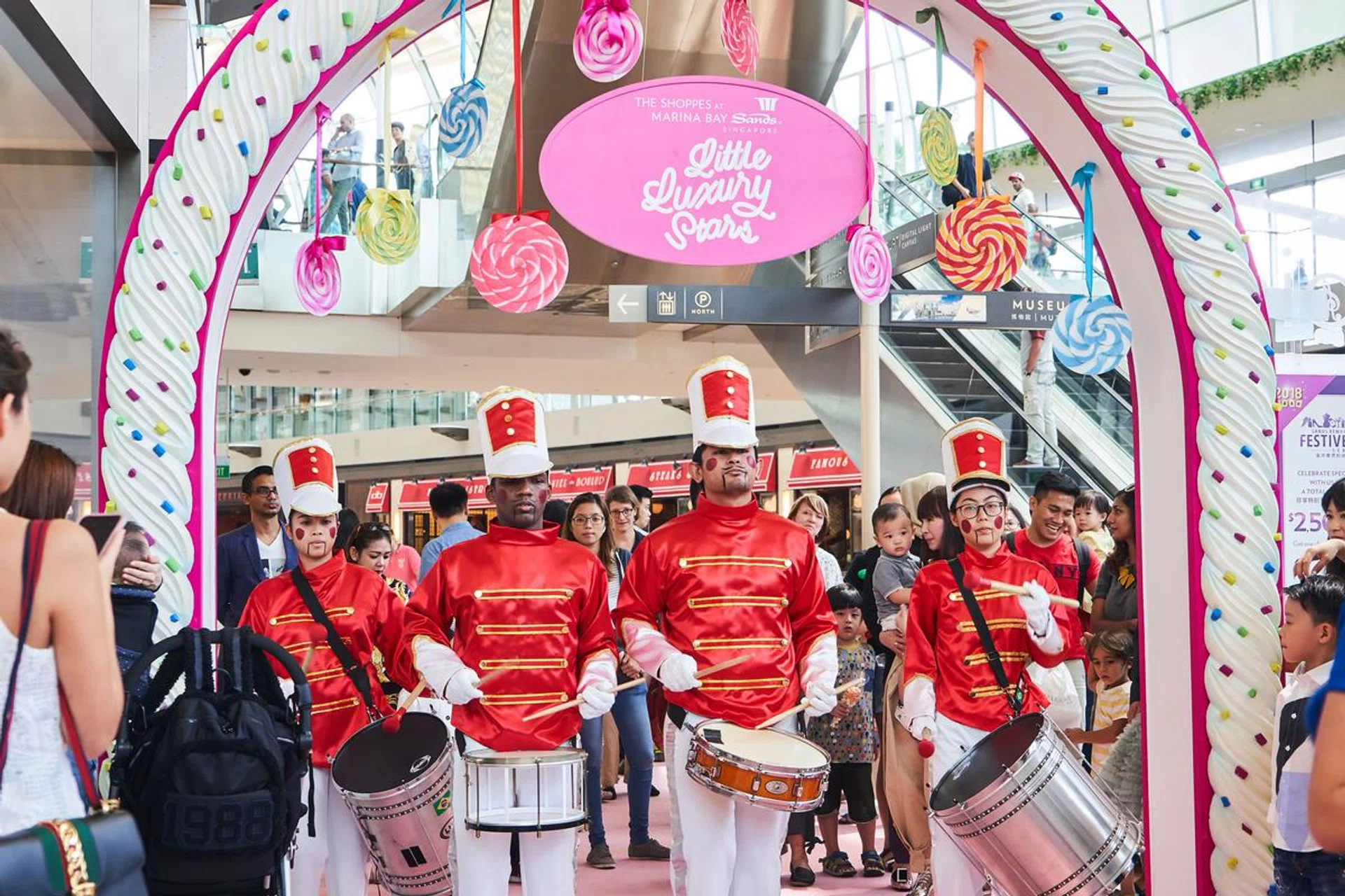 Toy soldiers marching into the Kids' Precinct 
