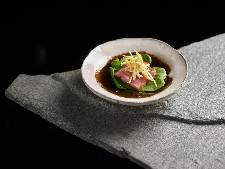 Fatty Tuna Pickled in Soy Sauce 