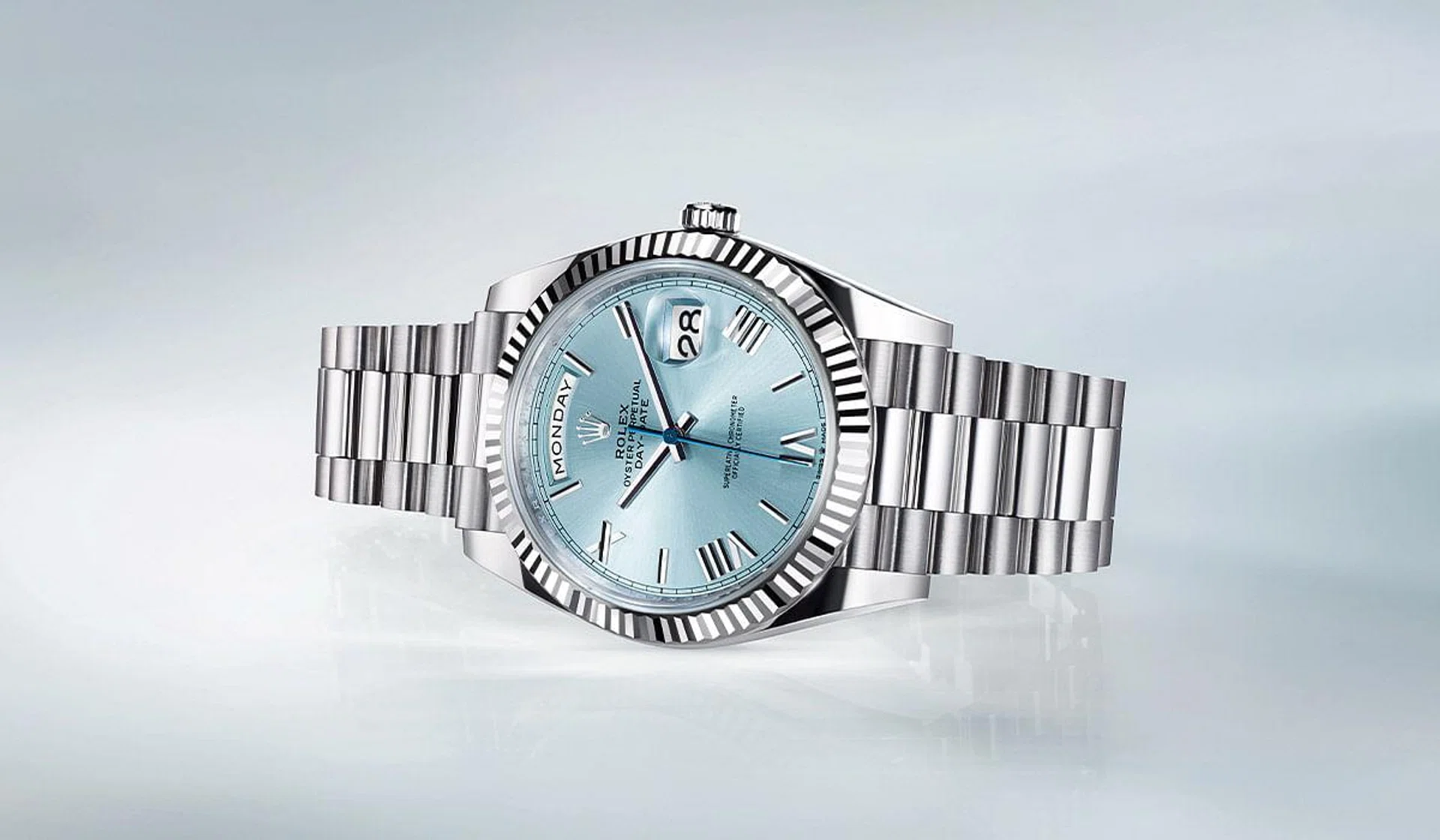 Rolex oyster perpetual platinum sale