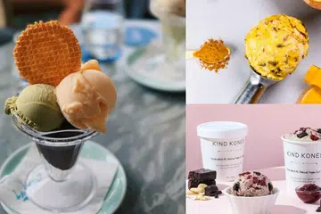 Gourmet ice-creams featured
