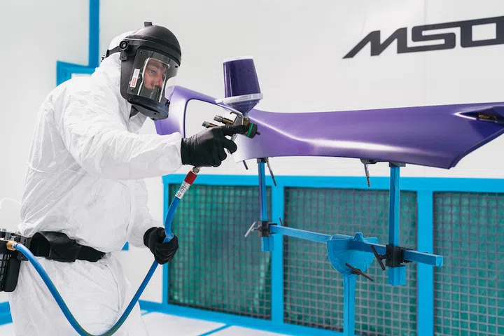 McLaren Special Operations spray painting