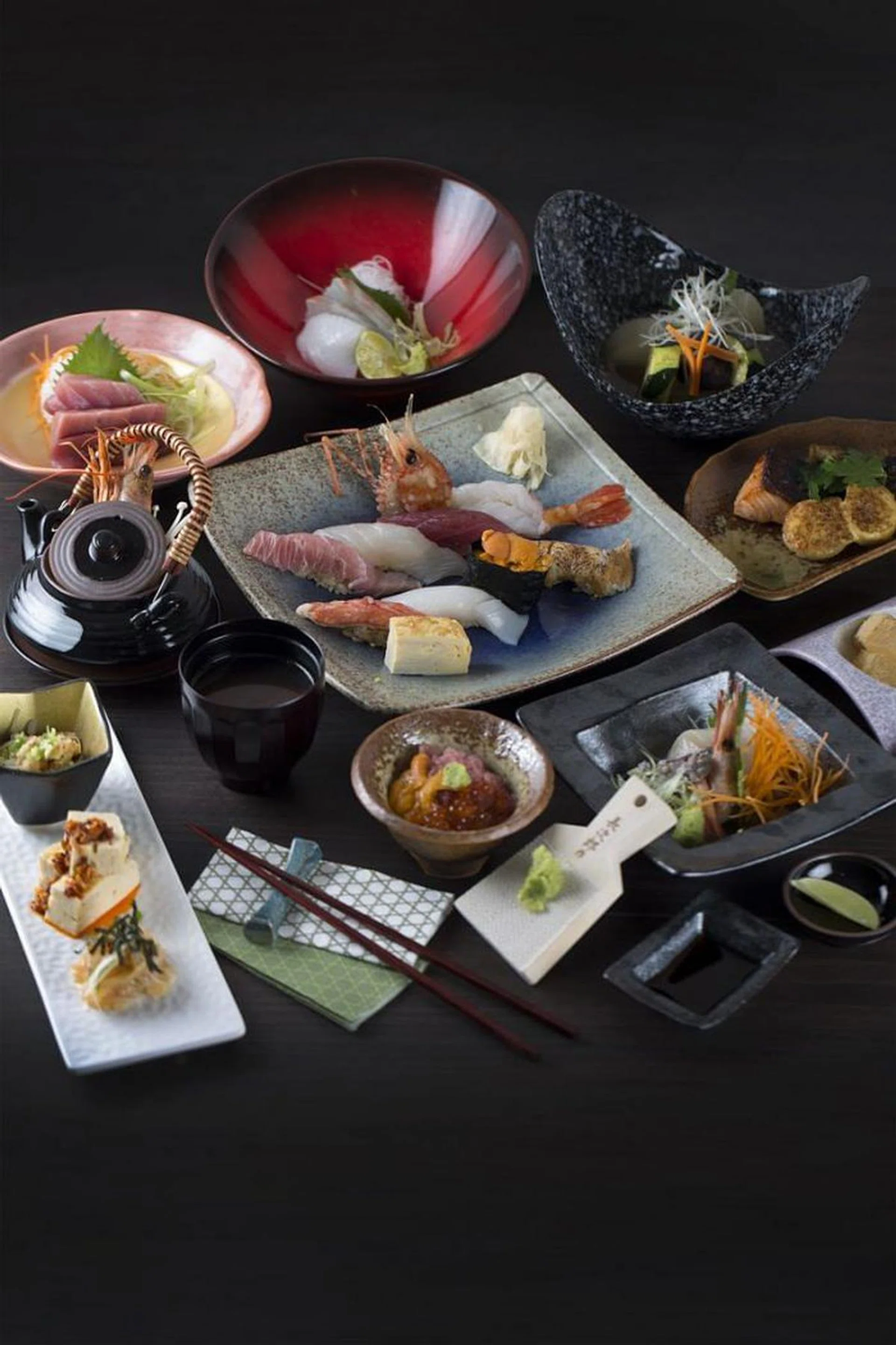Kazu Sushi Grill Sake features omakase, robata grill, sushi, and donburi specialties 