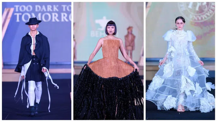 Other young designers who wowed the guests with their creativity were Ahmad of TOO DARK TO SEE TOMORROW from Saudi Arabia; Kel Wen of BEHATI from Malaysia; and Dars Juson of REPAMANA from the Philippines. (Photos: Singapore Fashion Council)
