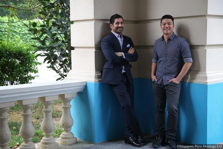 Owners of Bacchanalia restaurant Raj Datwani (left) and Alex Chew are opening a members-only business club called Madison Rooms. (Photo: ST)