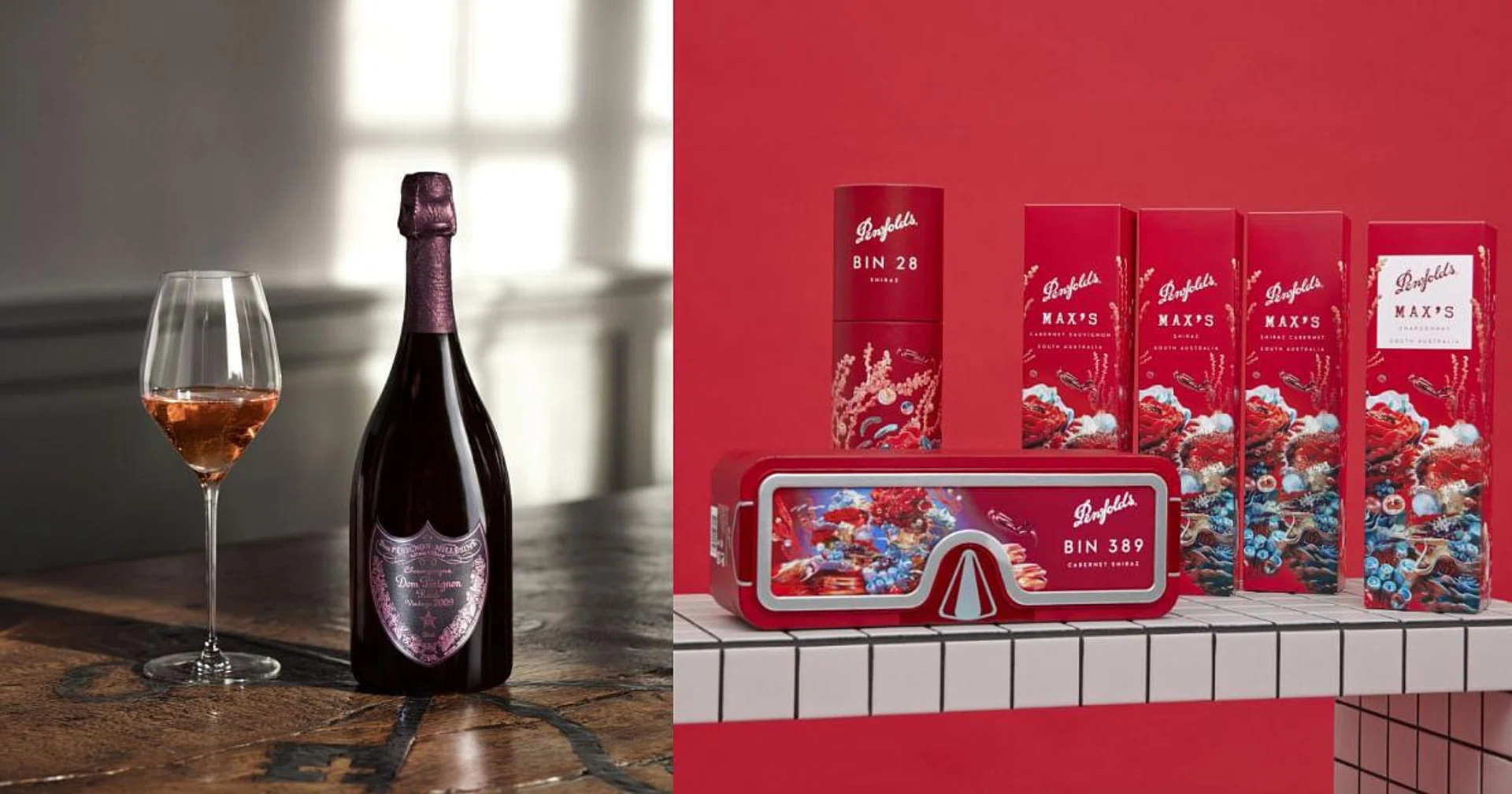 Photos: Dom Perignon, Penfolds