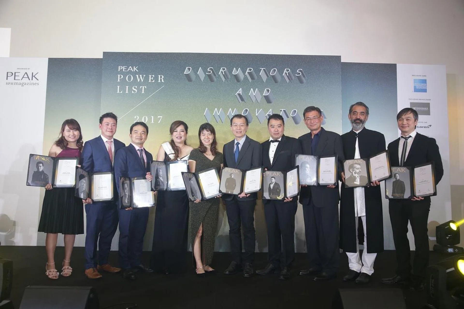 The Peak Power List 2017 honourees. 
