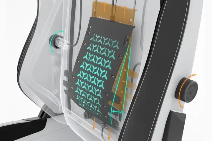 Secretlab’s patent-pending 4-way L-ADAPT™ Lumbar Support System is the most advanced ever on a gaming chair (Photo: Secretlab)
