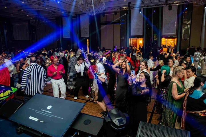 Attendees at 2023's ball, which had the dress theme monsters, myths and madness. (Image: AWARE)