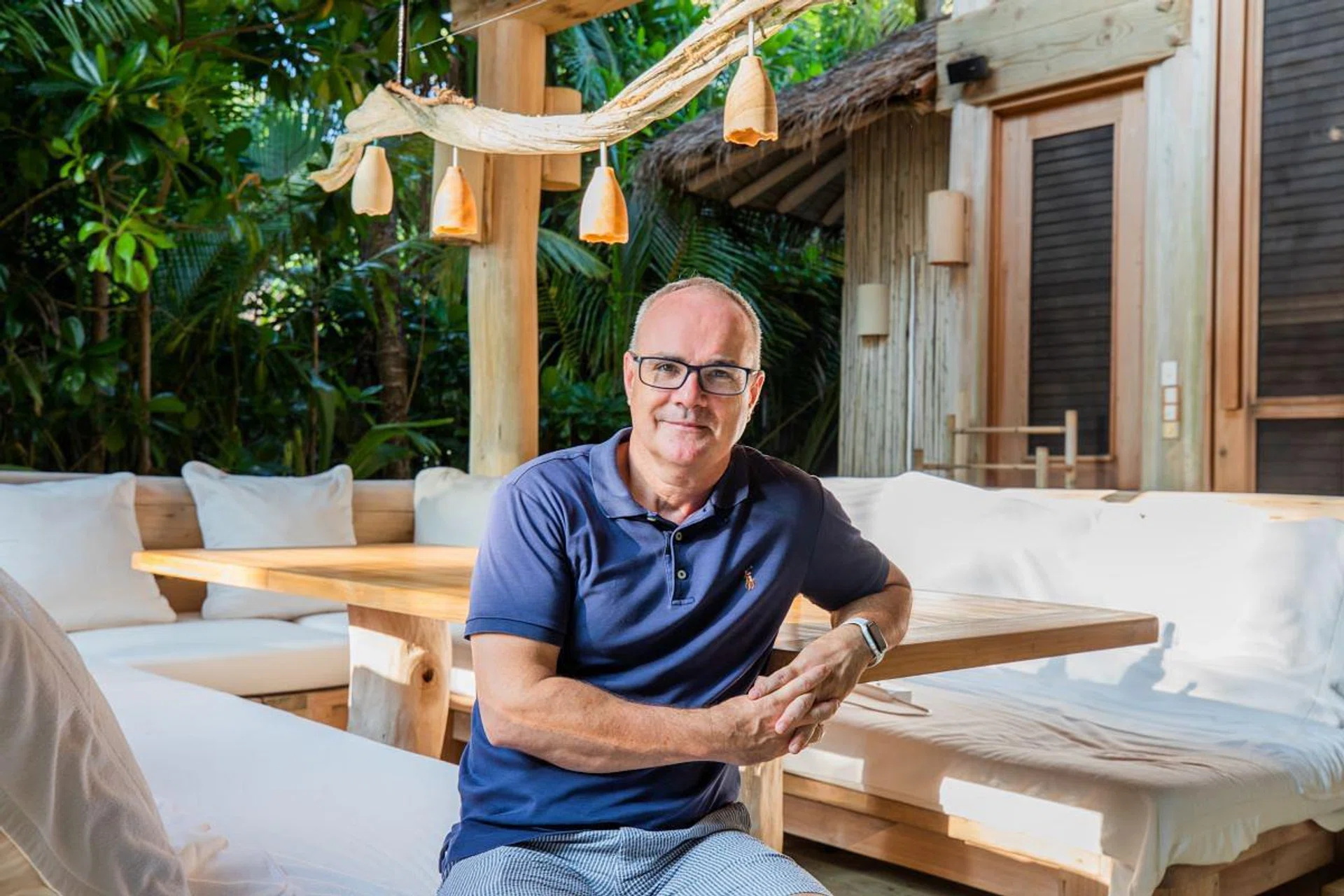 Bruce Bromley on-site at Soneva. (Photo: Soneva)