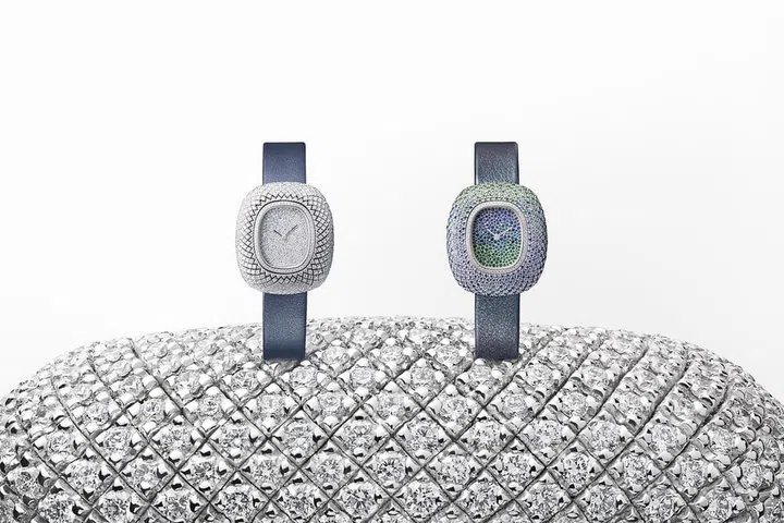 Limited-edition Coussin de Cartier watches with flexible cases.