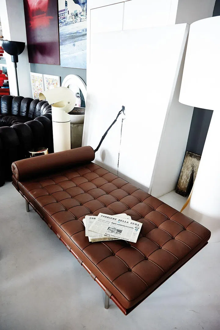 The piece was bought for about $10,000. Tay explains that Ludwig Mies van der Rohe is an architect whose designs are timeless.