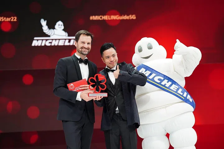 Chef-sommelier Eric Eu of three-starred Les Amis received the Sommelier Award. (Photo: Michelin Guide)