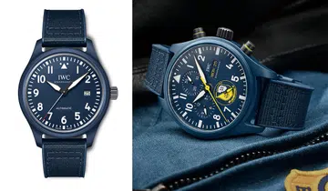 IWC Pilot's blue ceramic