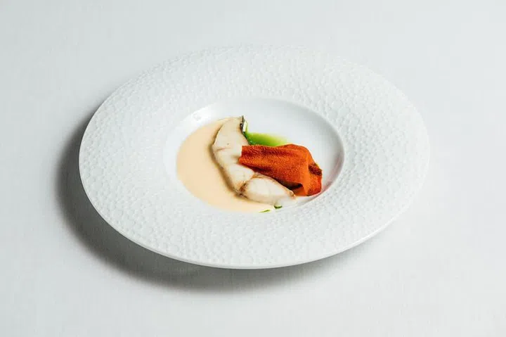  Porto Antico: corvina, pepper veil, riesling bianco sauce