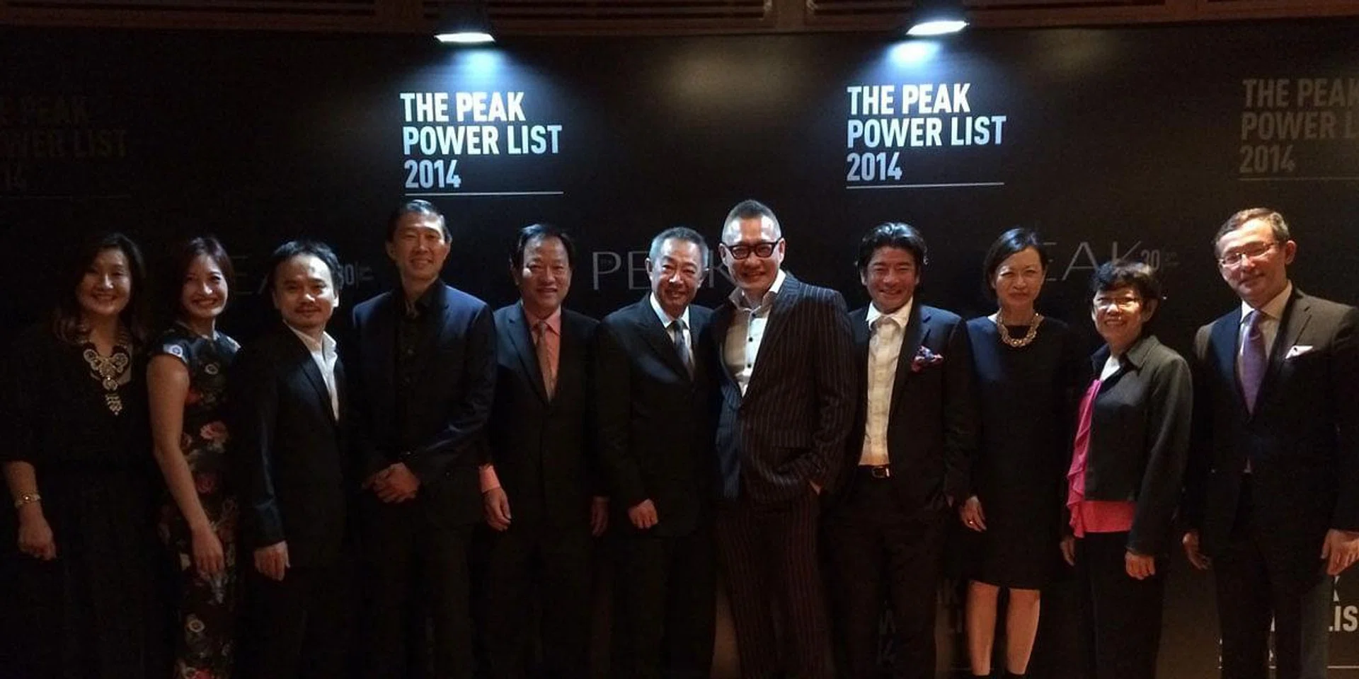From left: Group editor Joanna Lee-Miller, The Peak editor Jennifer Chen, David Chiem of MindChamps, Steven Fang of Clearbridge Accelerator, Derek Goh of Serial System, Dennis Foo of St James Holdings, David Leong of PeopleWorldWide Consulting, Adrian Tan of Ad Planet, group editor-in-chief Caroline Ngui, Chong Phit Lian of Singbridge and Simon Tay of SIIA