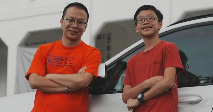 bmw car owners in singapore antuny chua and son ashtonn 
