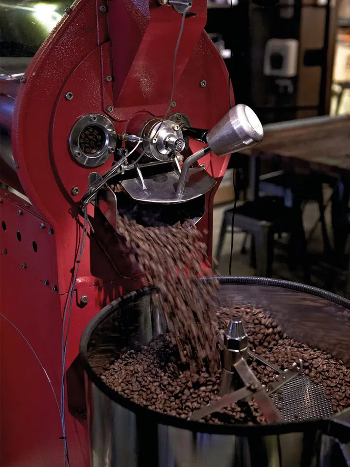 Expect the freshest cup of coffee here, as an average of 200kg of beans are roasted on the site every week.