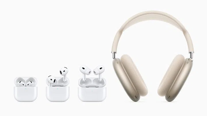 The new AirPods lineup features an industry-defining design for AirPods 4, new AirPods Max colors, and the world’s first all-in-one hearing health experience with AirPods Pro 2. (Photo: Apple)