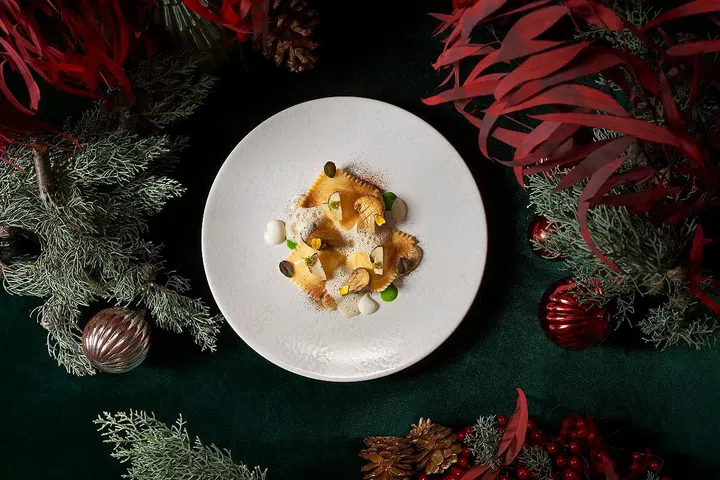 Bar & Billiard Room’s Festive Tentazioni menu brings you on a journey through Italy’s rich flavours curated by Chef Natalino Ambra, featuring dishes like the mille feuille with ricotta, mushroom and black truffle. PHOTO: RAFFLES HOTEL SINGAPORE The Bar & Billiard Room’s Festive Tentazioni menu brings you on a journey through Italy’s rich flavours curated by Chef Natalino Ambra, featuring dishes like the mille feuille with ricotta, mushroom and black truffle. PHOTO: RAFFLES HOTEL SINGAPORE 