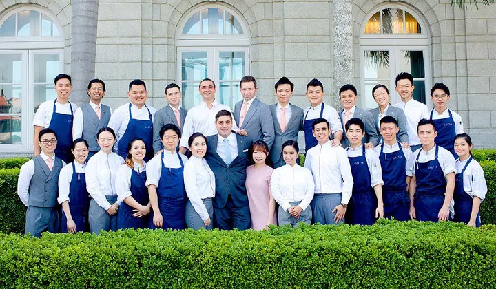 The team at Odette, the only restaurant from Singapore to feature on the 2019 World's 50 best list. Photo: Odette
