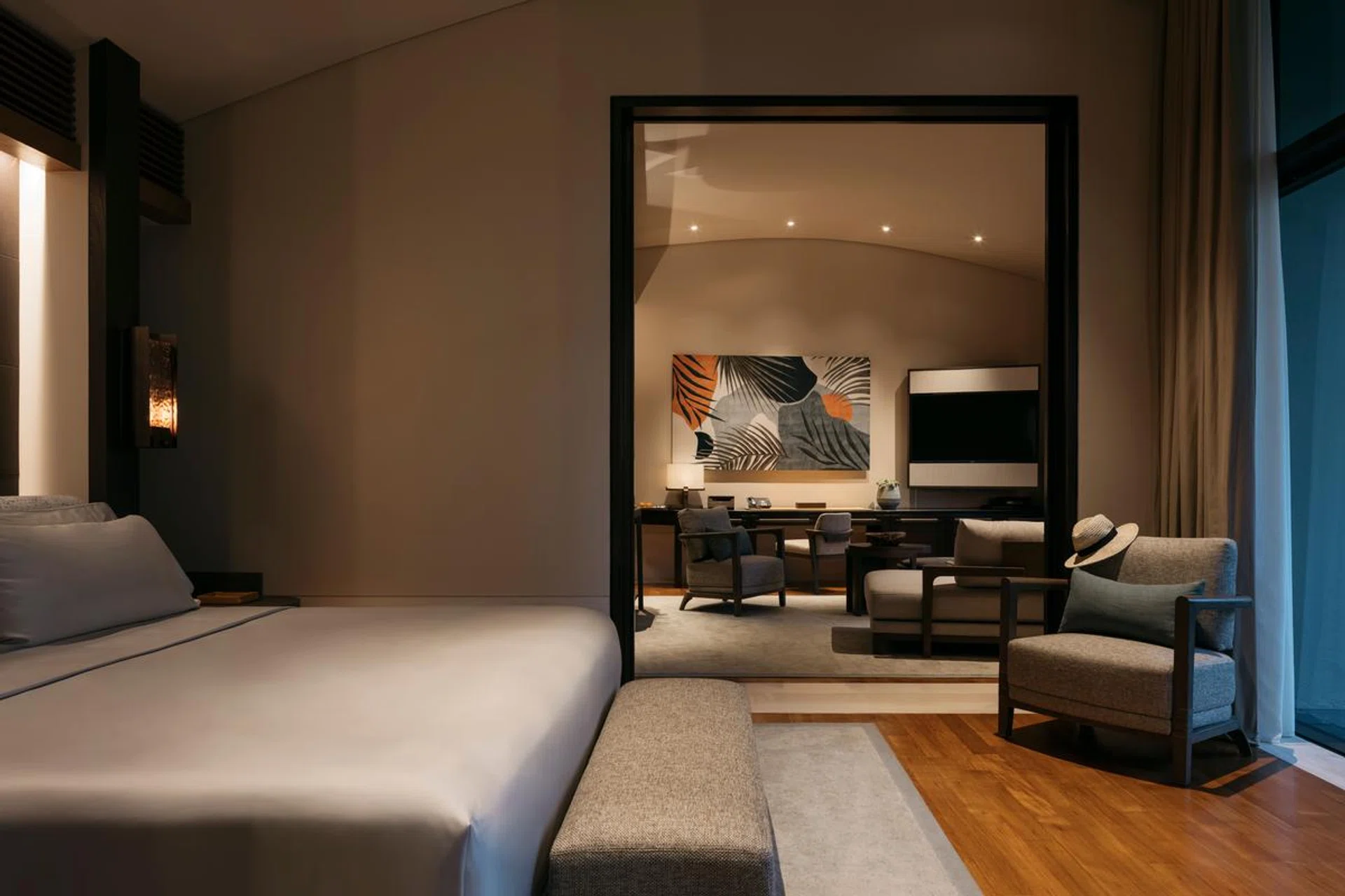 Capella Singapore - One bedroom villa bedroom.